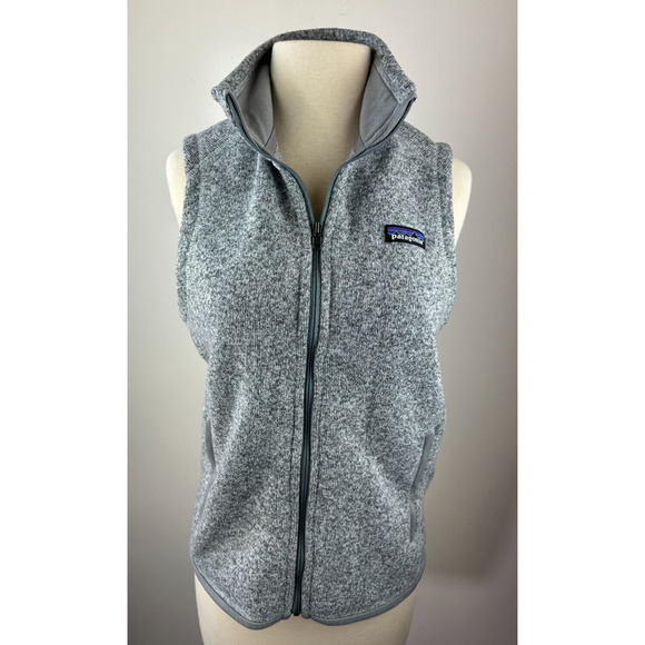Patagonia Better Sweater Vest Jacket Fleece Full Zip Gray Women's Size Small - Picture 4 of 16